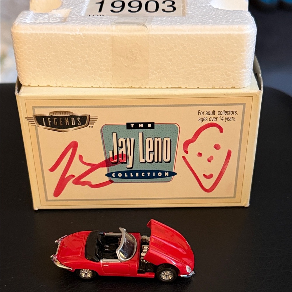 JAY LENO’S JAGUAR IN HIS LEGENDS COLLECTION THIS IS 1 OF 4 BOX SIGNED BY JAY !